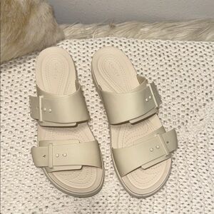 CROCS Women's Sandals in Light Beige